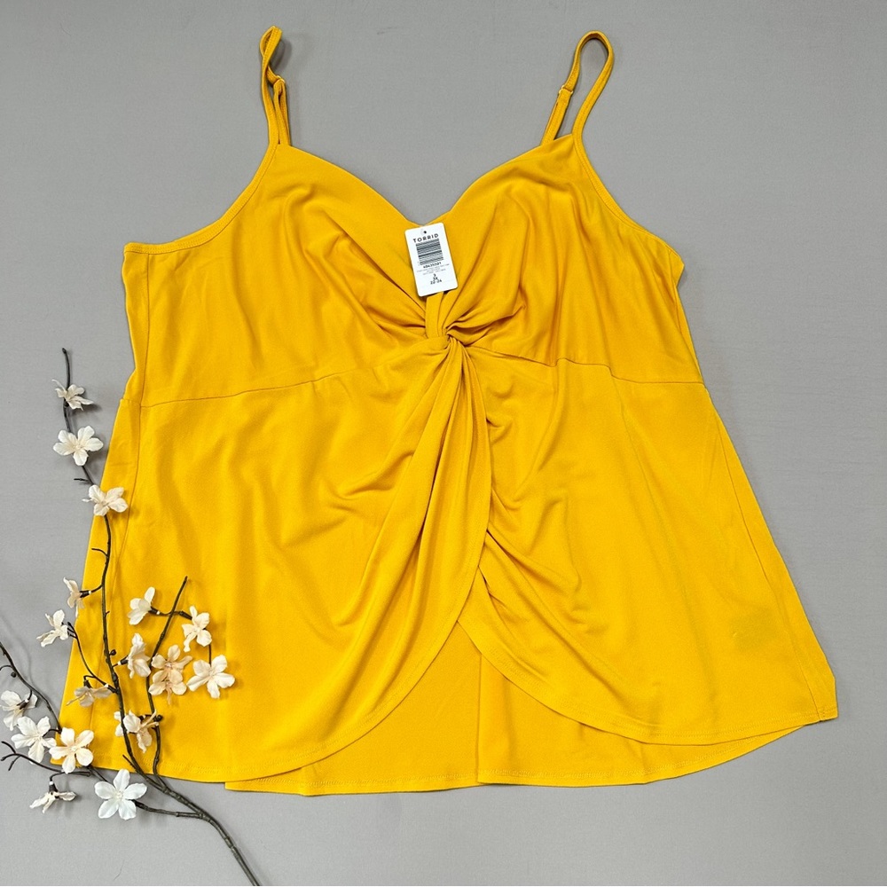 NWT! TORRID golden rod yellow soft tank top, 3X. - Picture 5 of 7